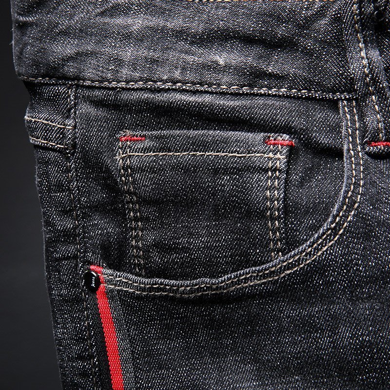 Men fashion jeans with embroidery
