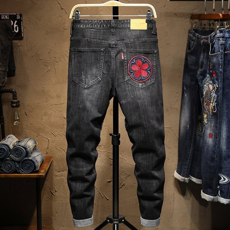 Chinese style Stretch jeans