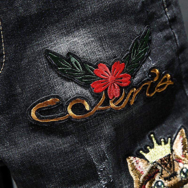Chinese style Stretch jeans