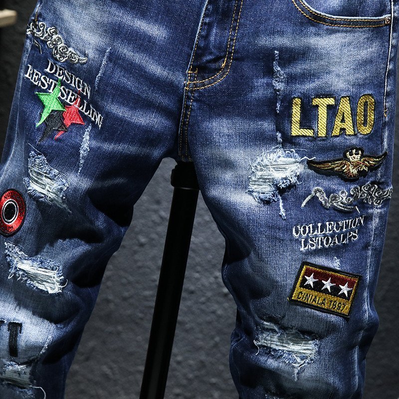 Fashion jeans Embroidered Patch