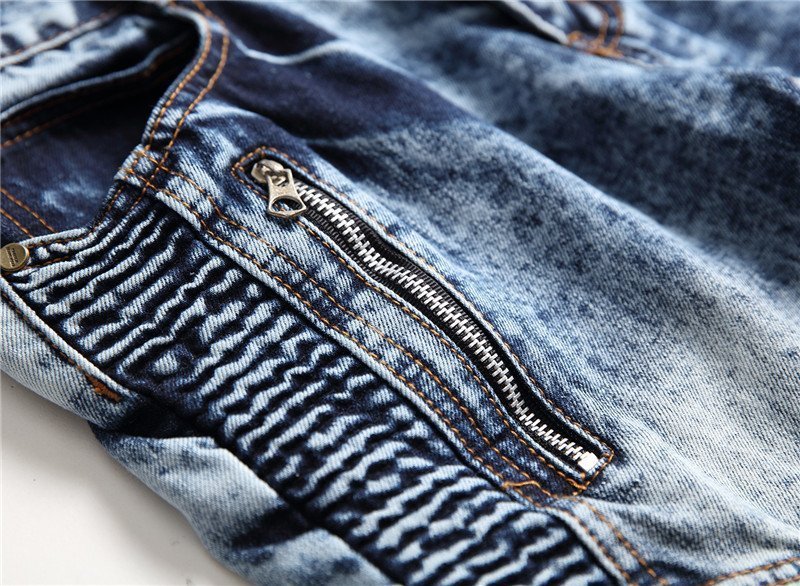 Slim Fit Biker Jeans