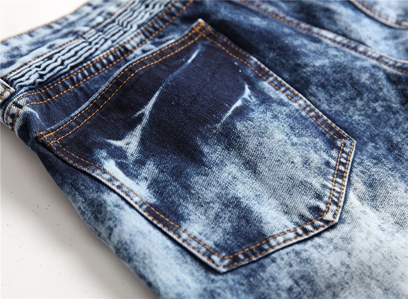 Slim Fit Biker Jeans