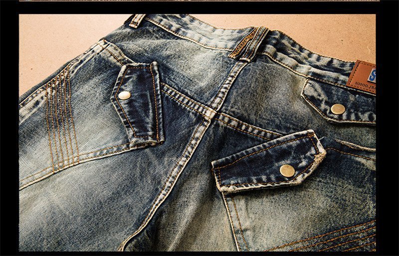 Fashion Slim Fit Biker Jeans