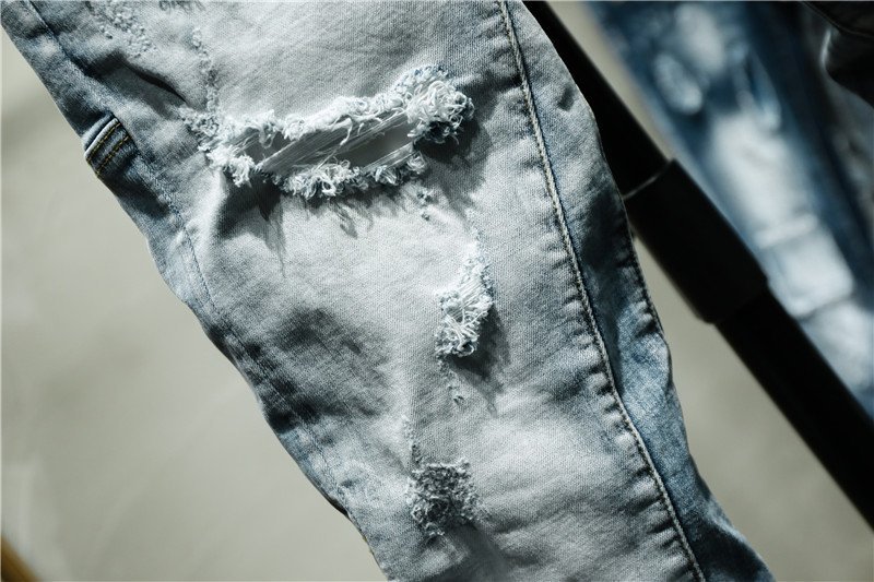 Men's Ripped Slim Fit D08